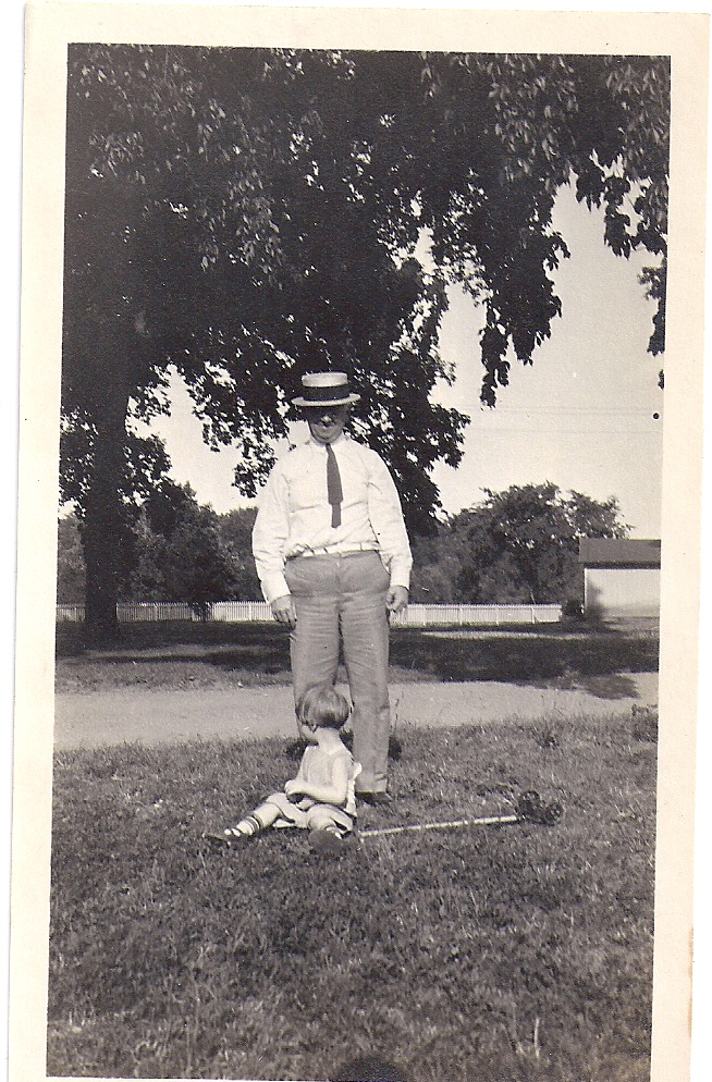 Frederick with my father, his grandson, Ralph Torrance Downes