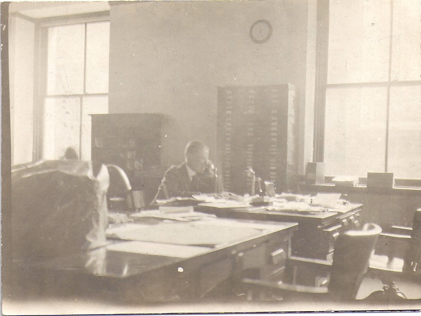 Ralph A Downes in the Offices of R A Downes & Company, Philadelphia