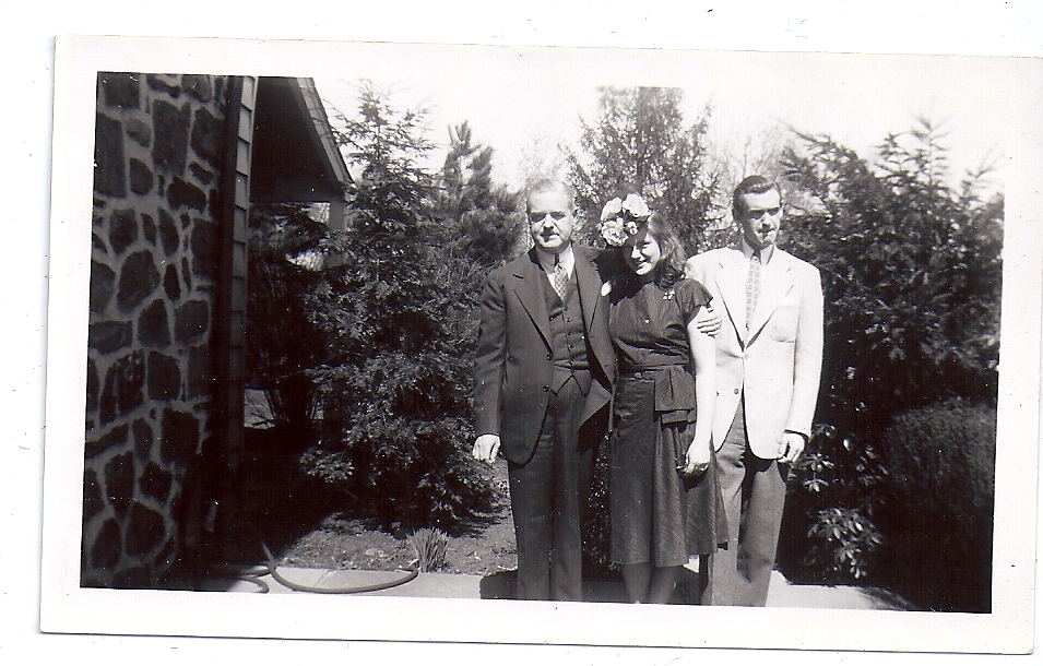 Ralph A Downes (left), unknown center, Ralph T Downes (right)