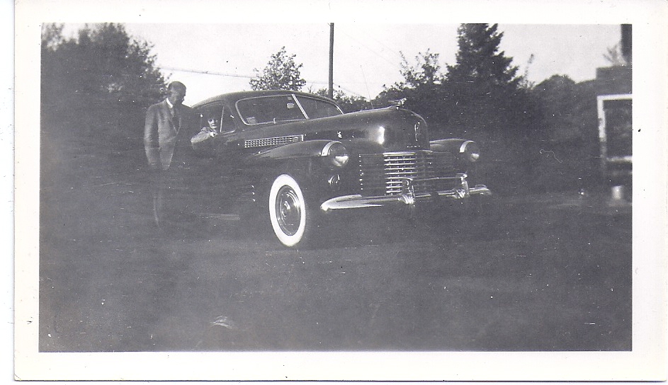 Ralph A and Hazel T Downes and their Automobile