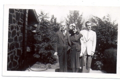 Ralph A Downes (left), unknown center, Ralph T Downes (right)