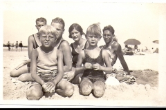 Ralph A (partially hidden), Hazel T (center) and Ralph T Downes (right front)