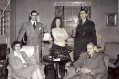 From left, Hazel T, Ben Shipley, Hazel V., Ralph T and Ralph A Downes