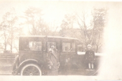 Ralph Torrance on the Fender of Automobile
